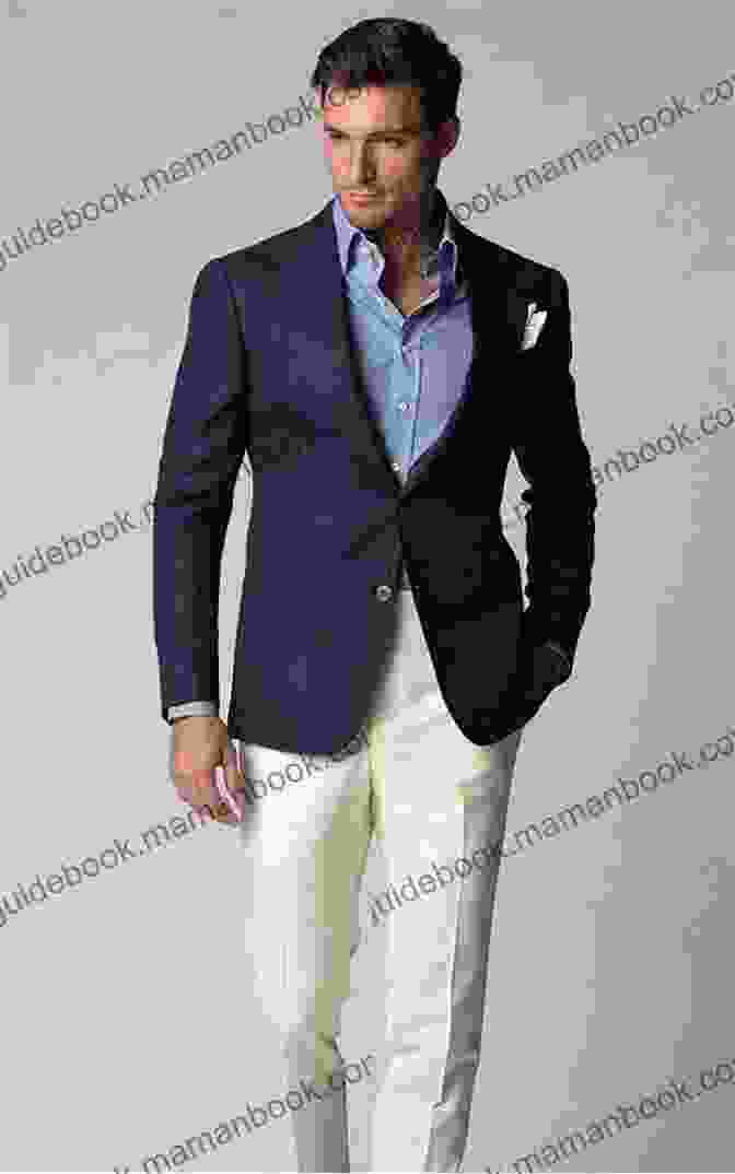 A Man Wearing A Navy Blazer, White Dress Shirt, And Tailored Trousers Menswear (Basics Fashion Design) Robert D Blackwill