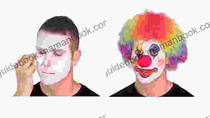 A Man With A Blank Expression On His Face While Wearing A Clown Hat. 76 Shades Of Humor