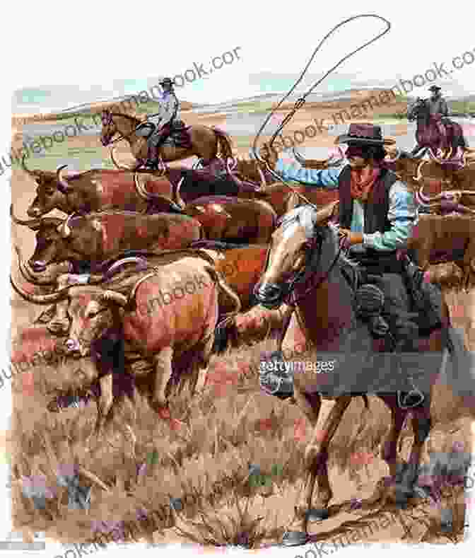A Painting Depicting A Group Of Cowboys Driving A Herd Of Cattle Along The Chisholm Trail The Chisholm Trail: A History Of The World S Greatest Cattle Trail