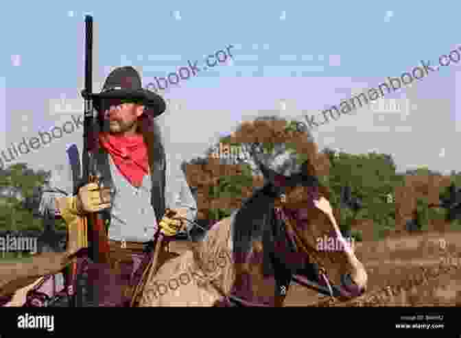 A Rugged Cowboy On Horseback, Rifle In Hand, Riding Through A Desolate Desert Landscape. The Killing (MacCallister 2) William W Johnstone