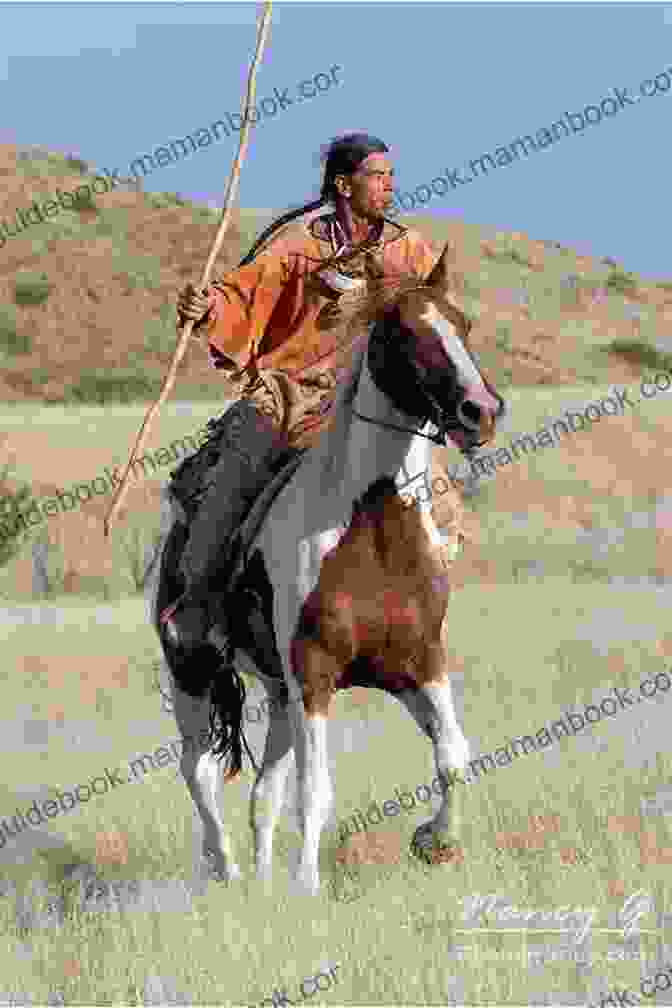 Mesa Kayti Lynna Breeze, A Native American Horseback Poet, Sits On A Horse, Wearing A Colorful Dress And A Feathered Headdress. Mesa Kayti Lynna Breeze