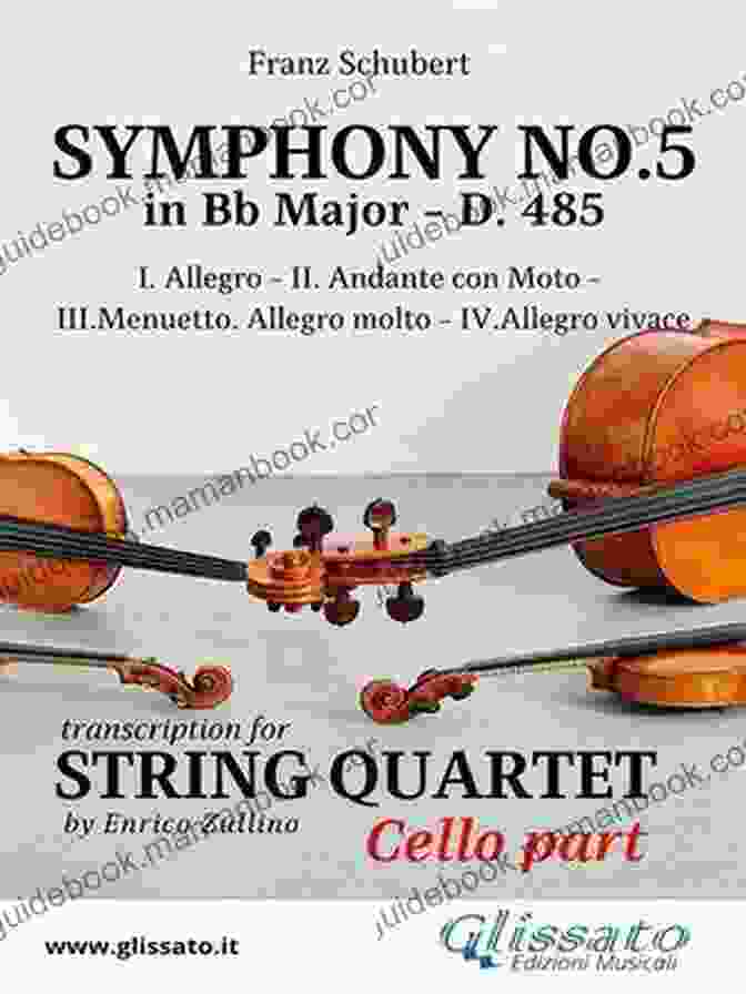 Symphony No. 485 For String Quartet Viola Symphony No 5 D 485 For String Quartet (Viola): In Four Movements (Symphony No 5 By Schubert String Quartet 3)